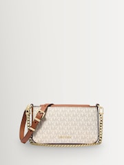 Michael Kors White Bryant Small Convertible Crossbody Bag - Image 1 of 4