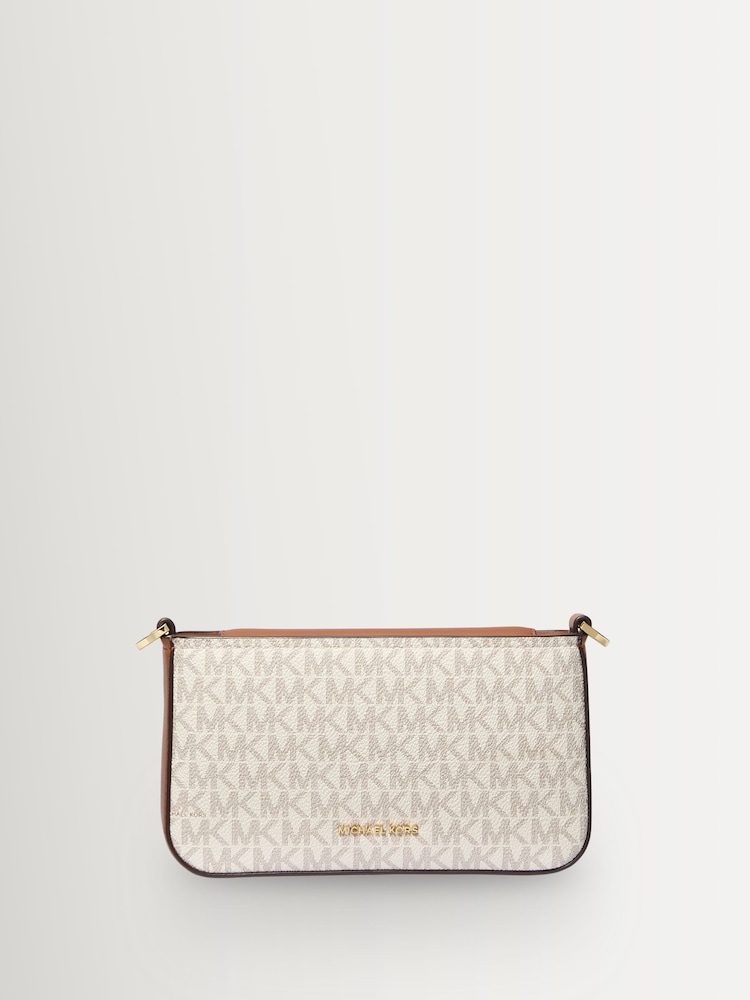 Michael Kors White Bryant Small Convertible Crossbody Bag - Image 2 of 4 Michael Kors White Bryant Small Convertible Crossbody Bag - Image 2 of 4