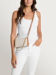 Michael Kors White Bryant Small Convertible Crossbody Bag - Image 4 of 4