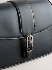 Black Belted Saddle Cross-Body Bag - Image 6 of 8