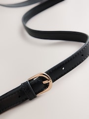 Black Belted Saddle Cross-Body Bag - Image 8 of 8
