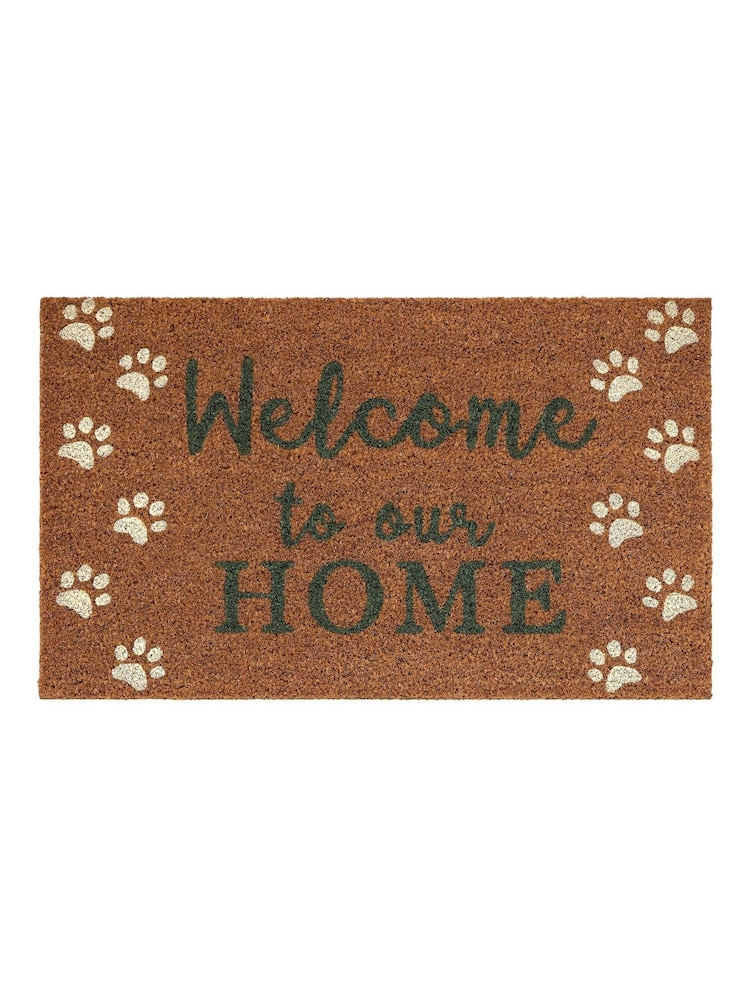 My Mat Natural Welcome Paws Coir Doormat - Image 2 of 3