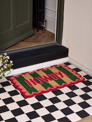 My Mat Red Howdy Stripe Coir Doormat - Image 1 of 3