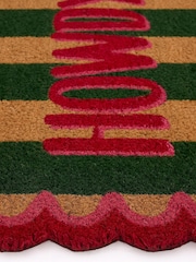 My Mat Red Howdy Stripe Coir Doormat - Image 3 of 3