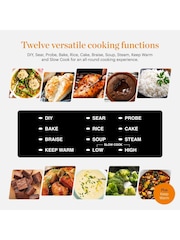 Good Food Stainless Steel 12-in-1 Electrical Dutch Oven - Image 3 of 10