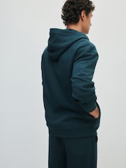 The Set 2 Pack Scuba Zip Through Hoodie Green/Navy - Image 4 of 9