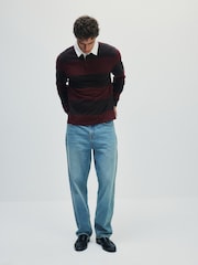 The Set 2PK Rugby Tops Berry Red - Image 3 of 11