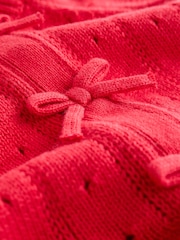 Rød - Sett med rysjestrikket Baby Sløyfe Cardigans og Leggings 2 Pieces (0mnd–2år) - Bilde 10 av 10