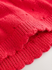 Rød - Sett med rysjestrikket Baby Sløyfe Cardigans og Leggings 2 Pieces (0mnd–2år) - Bilde 9 av 10