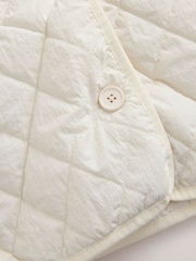 Krem - Quilted Liner Gilet - Bilde 7 av 7