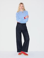 Jigsaw Blue Merino Cocoon Jumper - Image 4 of 4