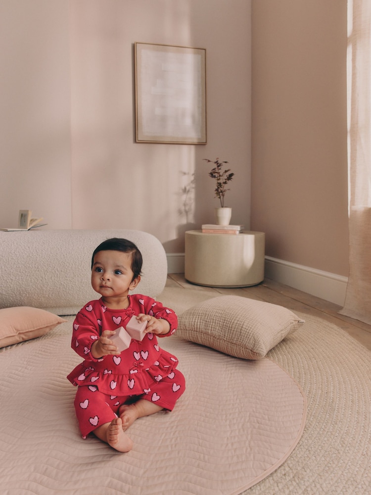 Red Heart Baby Sweat Top And Joggers Set 2 Piece (0mths-2yrs) - Image 2 of 13
