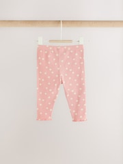 Pink Spot Peplum Top and Leggings Baby Set (0mths-2yrs) - Image 6 of 12