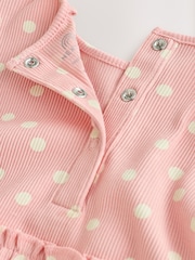 Pink Spot Peplum Top and Leggings Baby Set (0mths-2yrs) - Image 8 of 12
