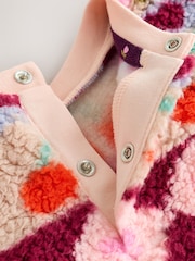 Pink Fairsle Printed Baby Fleece Sweater and Leggings Set 2 Piece (0mths-2yrs) - Image 11 of 13