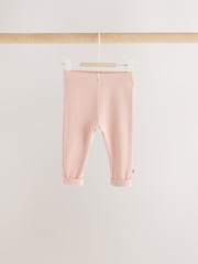 Pink Fairsle Printed Baby Fleece Sweater and Leggings Set 2 Piece (0mths-2yrs) - Image 8 of 13