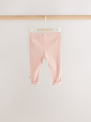Pink Fairsle Printed Baby Fleece Sweater and Leggings Set 2 Piece (0mths-2yrs) - Image 9 of 13