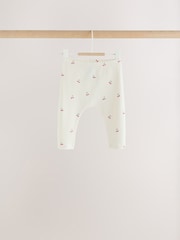 Pink Cherry Print Baby Leggings 5 Pack (0mths-2yrs) - Image 5 of 11