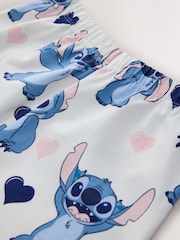 Plavo/Krem boja - Lilo & Stitch Jersey Button Through Pyjamas 1 Pack (3-16yrs) - Slika 8 od 9