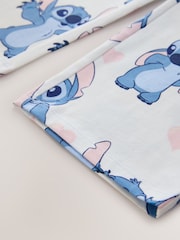 Plavo/Krem boja - Lilo & Stitch Jersey Button Through Pyjamas 1 Pack (3-16yrs) - Slika 9 od 9