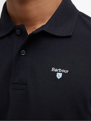 Barbour Black Original Sports Tailored Polo Shirt - Image 4 of 6