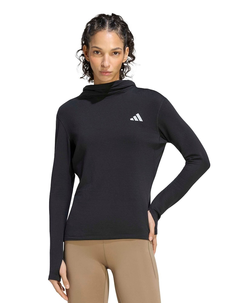 Чорний - adidas adi365 Run Long Sleeve Top - Image 1 of 7
