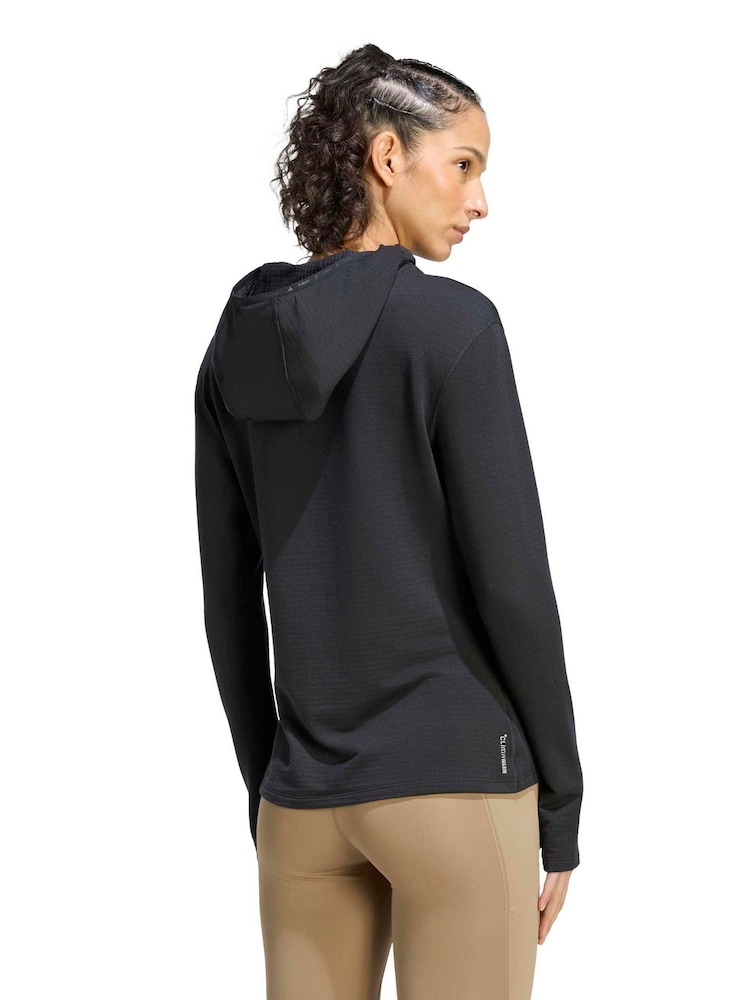 Чорний - adidas adi365 Run Long Sleeve Top - Image 2 of 7