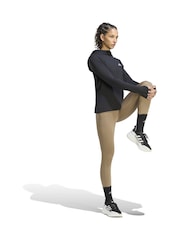 Чорний - adidas adi365 Run Long Sleeve Top - Image 3 of 7