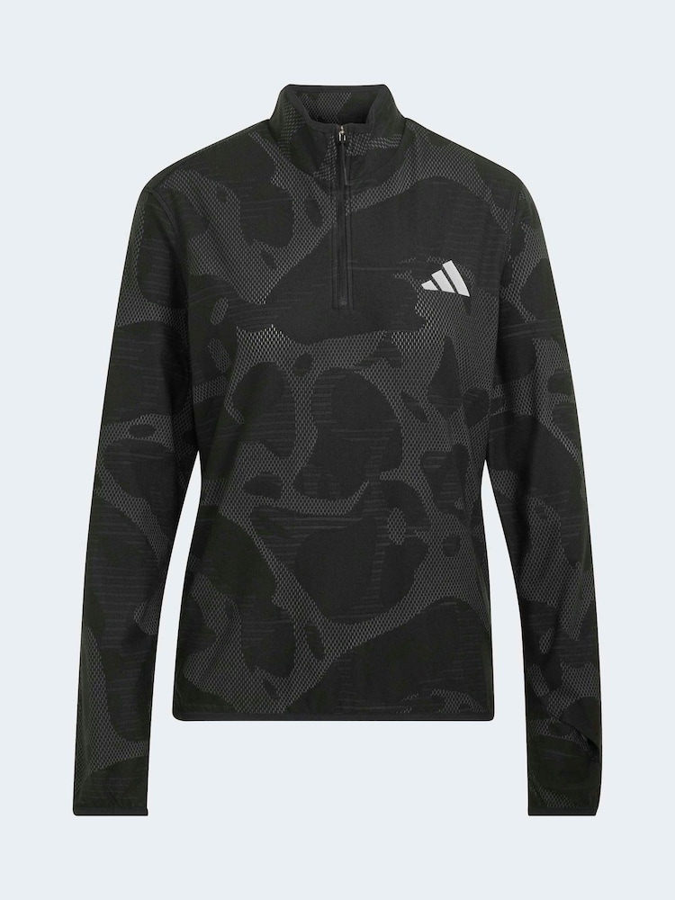 adidas Black Adi365 Running Half-Zip Shirt - Image 6 of 6