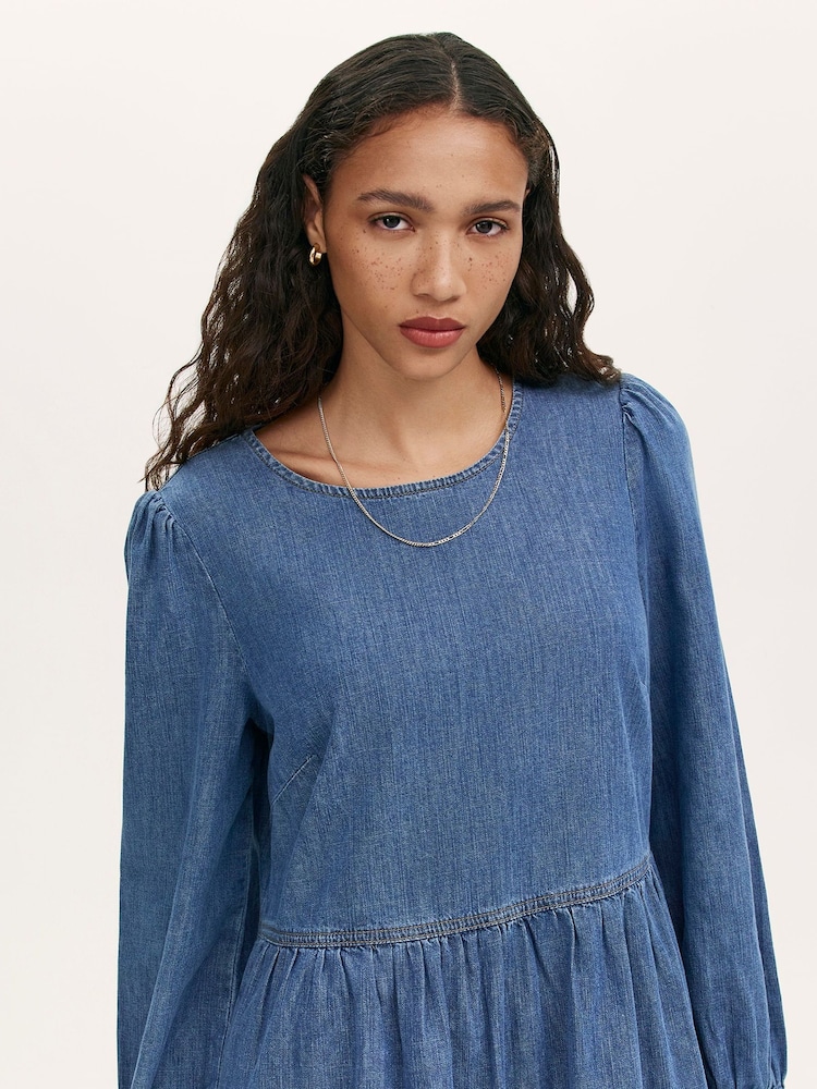 Finery Blue Nancy Dress - Image 2 of 4 Finery Blue Nancy Dress - Image 2 of 4