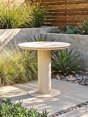 Maze Latte Brown Sicilly Garden Side Table - Image 1 of 4
