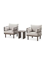 Maze Caf Brown Garden Armchair Pair - Image 5 of 5