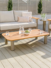 Maze 4 Piece Caf Brown Sicily Garden Sofa and Armchairs Set - Image 4 of 6