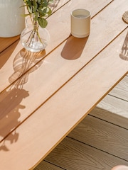 Maze Caf Brown Sicily 2 Seat Garden Sofa and Armchairs Set with Coffee Table - Image 4 of 6