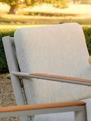 Maze Set of 2 Latte Brown Sicily Garden Dining Chairs - Image 3 of 5