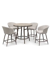 Maze Latte Brown Zen 4 Seat Garden Bar Set - Image 6 of 6