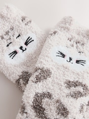 Snow Leopard Cosy Socks In A Gift Box - Image 3 of 4