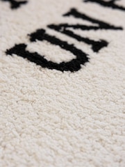 Rockett St George Black/White Hotel Slogan Bath Mat - Image 3 of 6