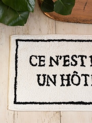Rockett St George Black/White Hotel Slogan Bath Mat - Image 4 of 6