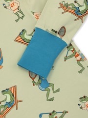 Chelsea Peers Green Frog House Print Long Pyjamas Set - Image 4 of 4