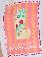 Chelsea Peers Cotton Sunset Wavy Stripe Print Short Pyjamas Set - Image 5 of 5