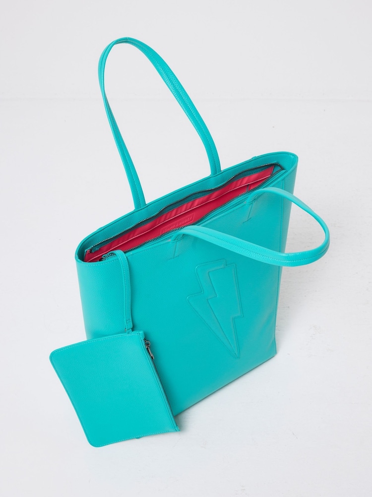 SCAMP & DUDE Blue Lightning Bolt Tote Bag - Image 1 of 3