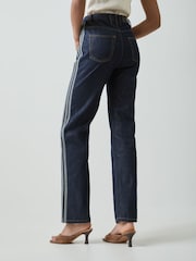 adidas Originals Blue Denim Alpha Industries Foil Basic Jeans - Image 3 of 9