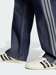 adidas Originals Blue Denim Alpha Industries Foil Basic Jeans - Image 8 of 9