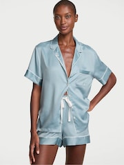 Victoria's Secret Hope Grey Bridesmaid Satin Short Pyjamas Set - Image 1 of 3