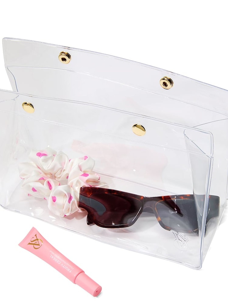 Victoria's Secret Clear Swim Pouch Bag - Image 1 of 3 Victoria's Secret Clear Swim Pouch Bag - Image 1 of 3