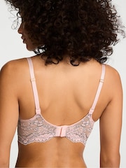 Victoria's Secret Angel Pink Lightly Lined Demi Lace Bra - Image 2 of 2