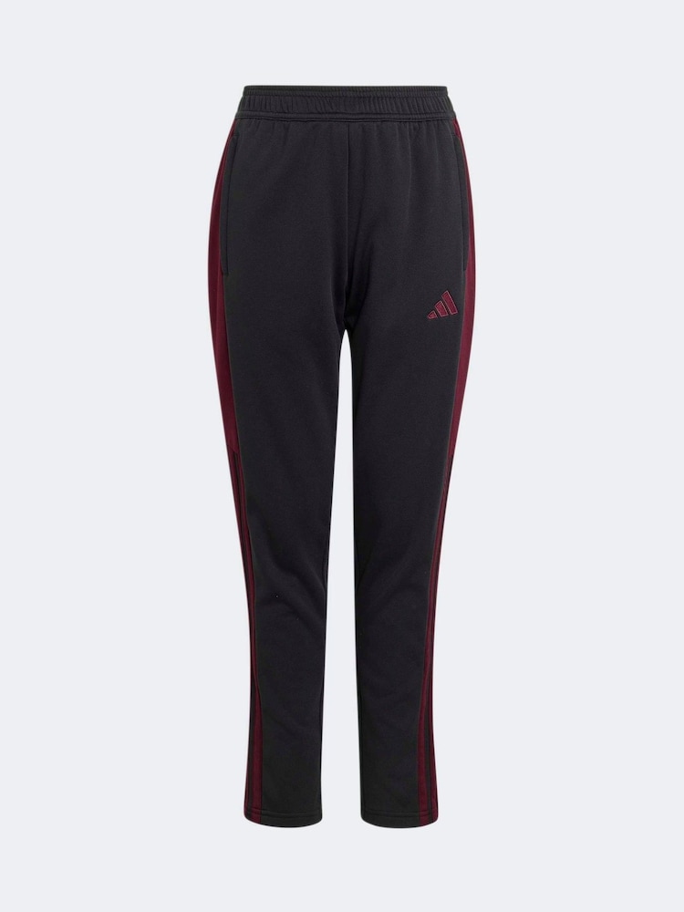 adidas Black/Burgundy Kids Tiro 26 Essentials Winterized Training Tracksuit Bottoms - Image 6 of 6