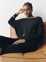 Black Poncho Cover-Up - Image 1 of 4