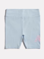 New Balance Blue Stacked Logo Cycle Shorts - Image 1 of 3